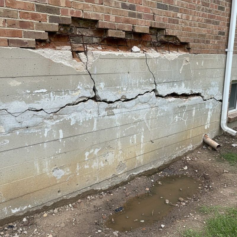 Cracked Foundation Repair detail